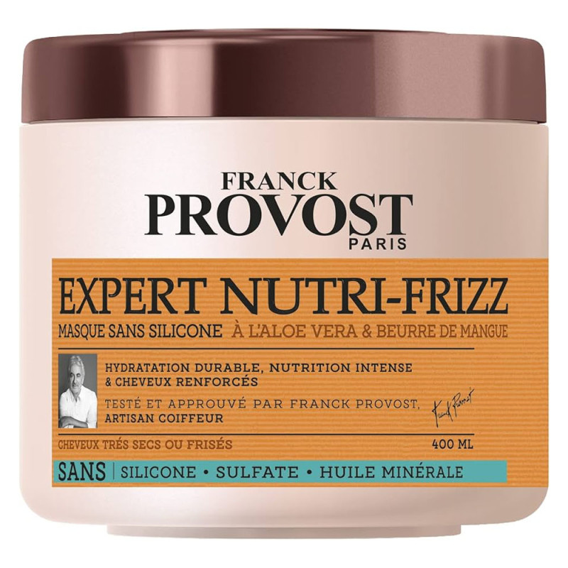 Franck Provost - Masque Expert Nutri-Frizz Aloe Vera & Beurre de Mangue - 400 ml